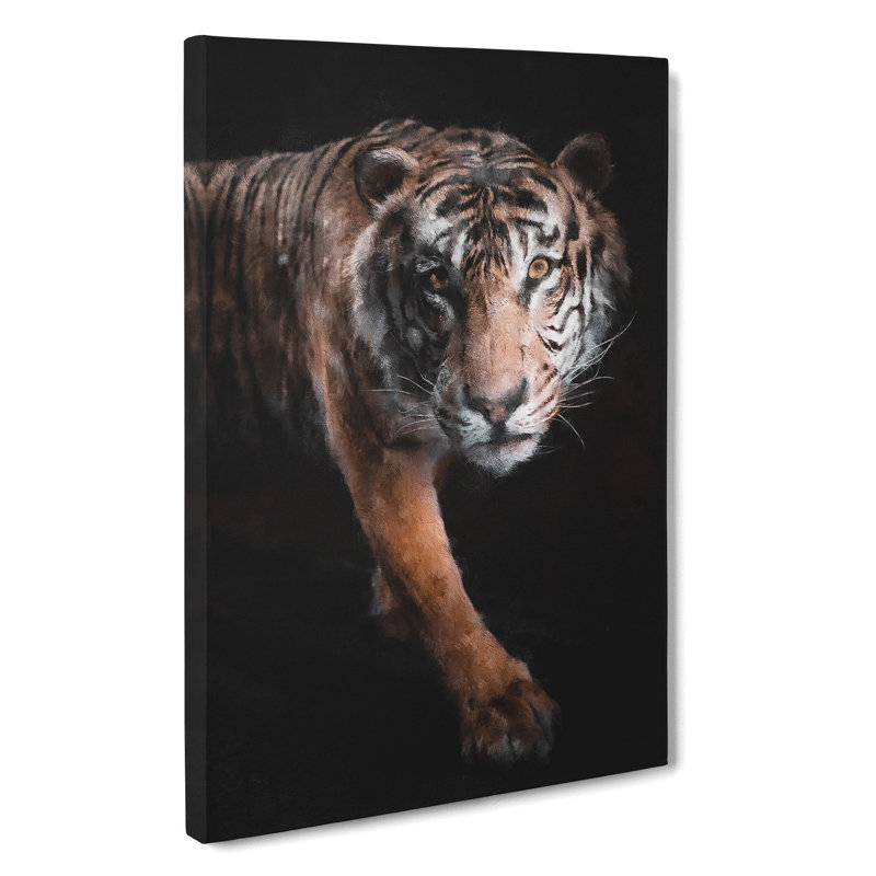 Prowling Tiger - Wrapped Canvas, 76cm H x 50cm W x 3cm D