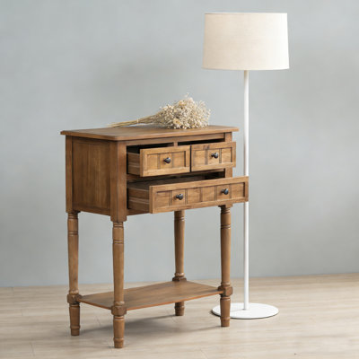 Narrow Sofa Table With Storage Drawers – Slim Console Table For Hallways