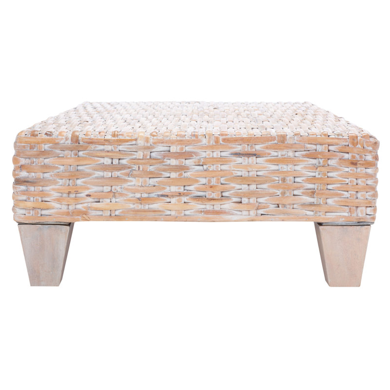 Esin Single Coffee Table, Natural White Wash