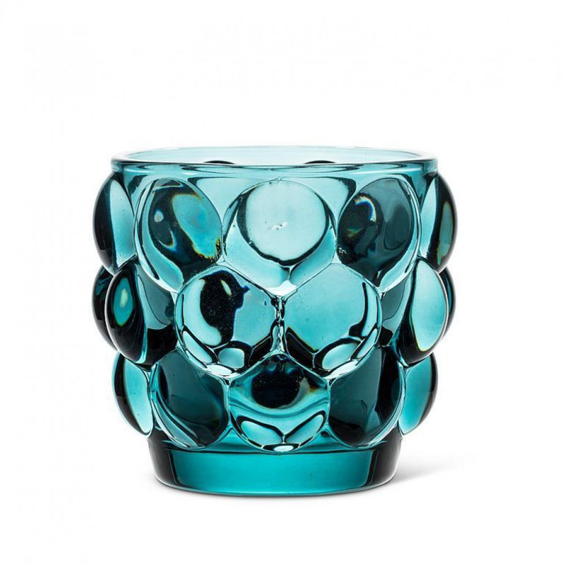 Petit porte-bougie petite votive, Bleu