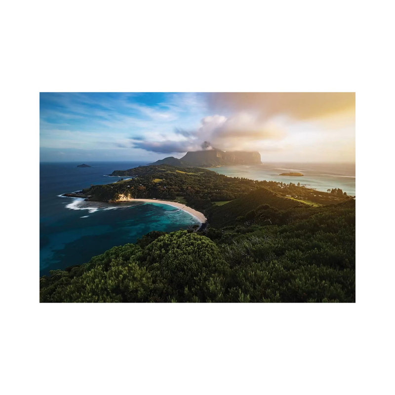 Island Glow by James Vodicka - Wrapped Canvas Gallery-Wrapped Canvas Giclée, 20.32cm H x 30.48cm W