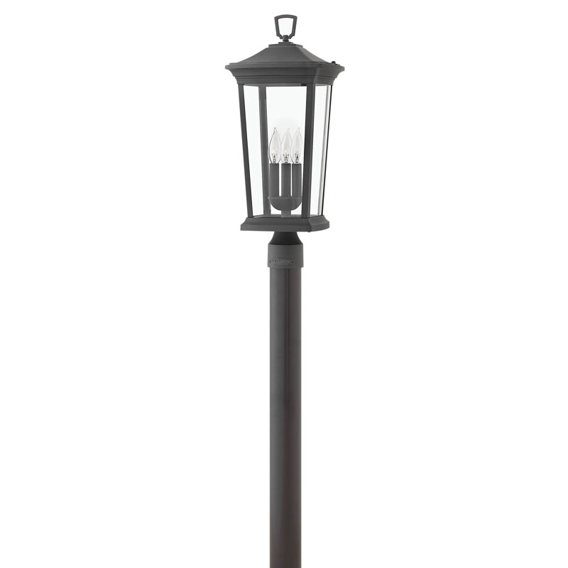 Bromley 1-Light Outdoor 22.75" Post Light, Museum Black