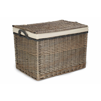 23" Wicker Lined Storage Hamper