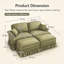 Upholstered 72.8 " Chenille Sofa