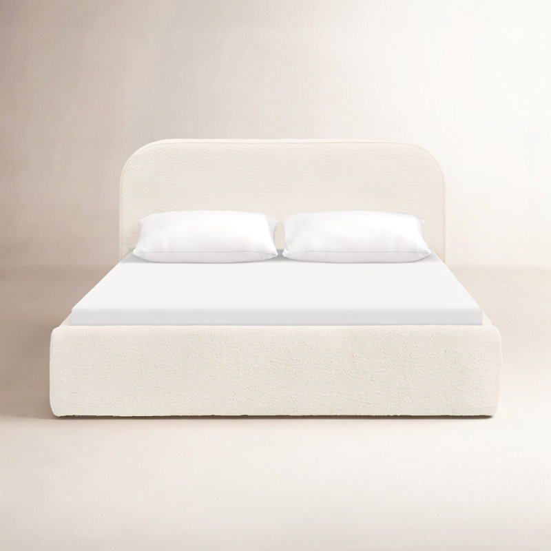 Nara Twin Bed, Performance Ivory Boucle, Full