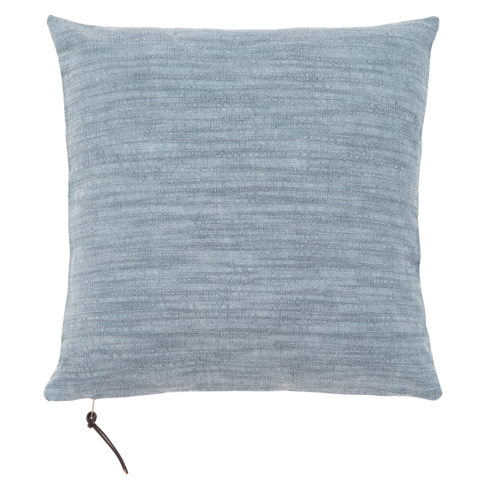 Cale 18" x 18" Cotton Throw Pillow, Blue Gray