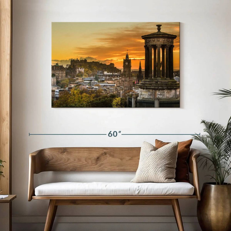 Rorry Sunset Over Edinburgh, 30" H x 45" W