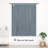 Makale Faux Linen  Textured Solid Color Blackout Tie Up Curtain for Kitchen Decorative Adjustable Balloon Rod Pocket Window Linen Curtain 1 Panel-758247470-761773027