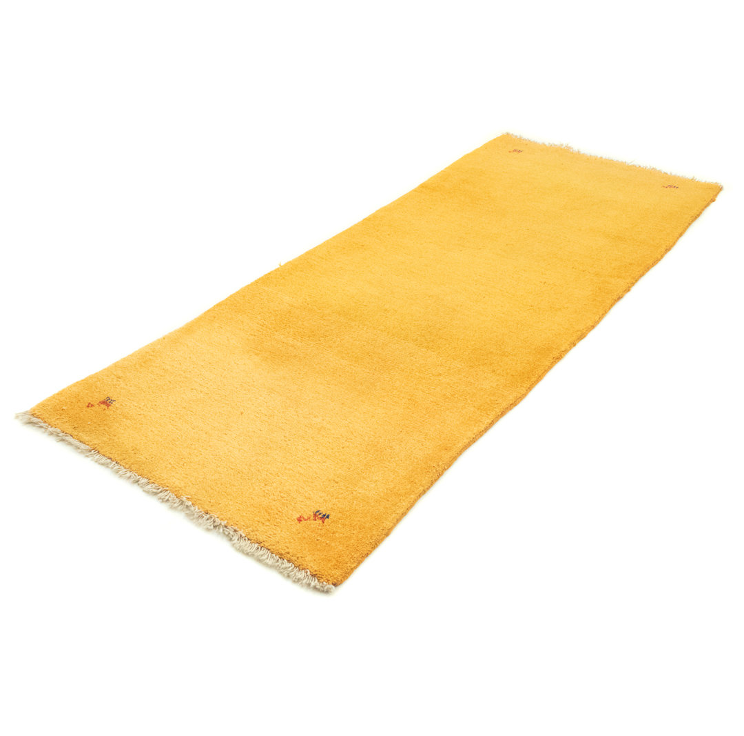 Hand Knotted Wool Yellow Indoor/Outdoor Rug