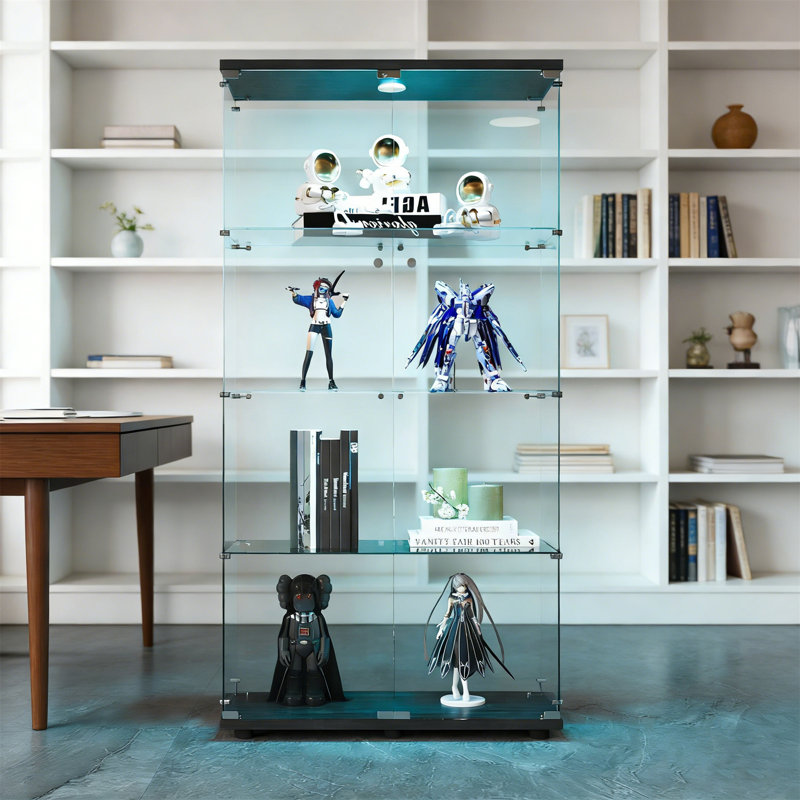 Vitrine 64,7 "à DEL en verre