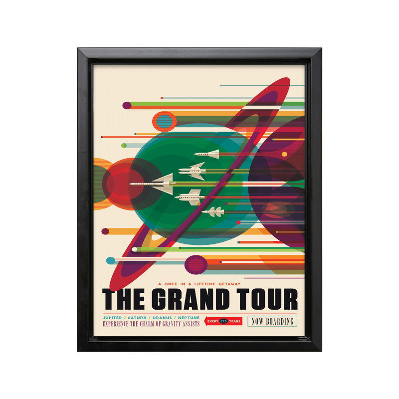 Le Grand Tour, Cadre noir, Canevas, H 11 po x l 14 po