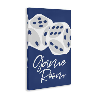 Game Room with Dice Canvas Wall Art by Martina Pavlova