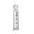 Billington Vertical Grandfather Clock with LED in Mirrored and Faux Diamonds