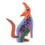 Novica Whistling Coyote Wood Alebrije Figurine