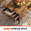 Table basse en bois avec 1 tiroir de rangement pour le salon Abdulwahid