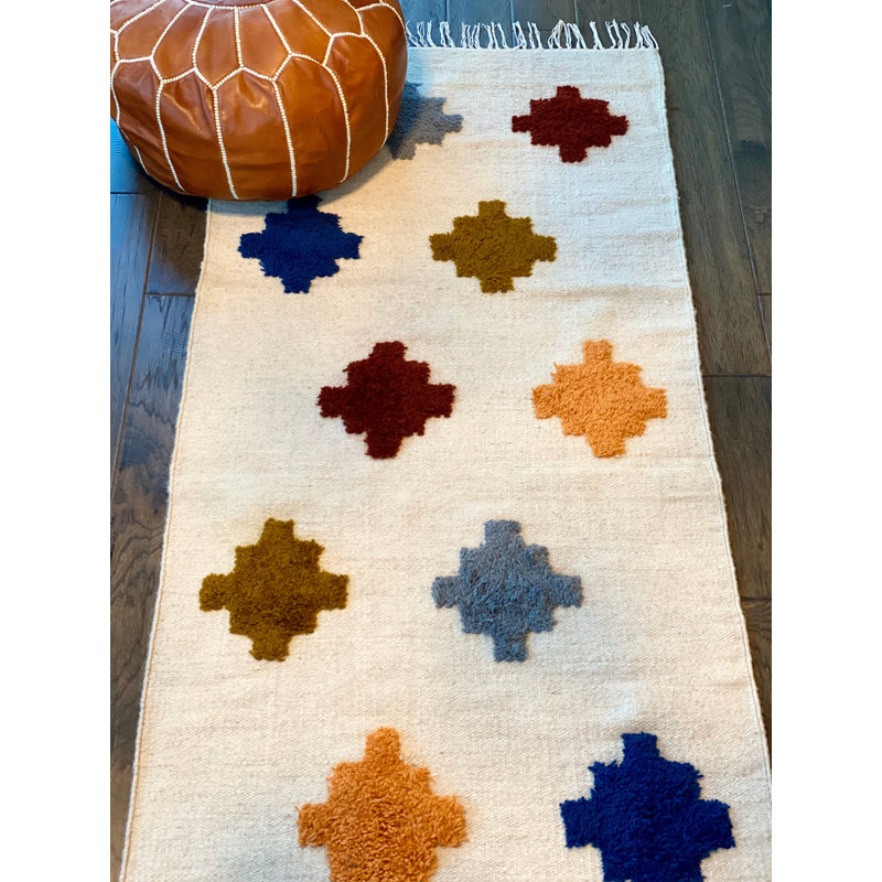Tapis texturé à losanges, Rectangle 2 pi 4 po x 4 pi 7 po