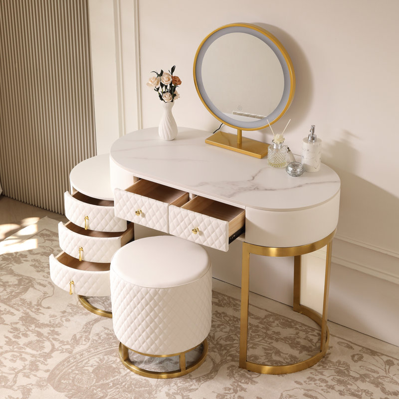 Coiffeuse Amnon, Blanc