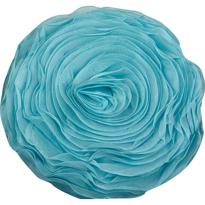 Coussin et housse de coussin fantaisie, Turquoise, H 13 po x l 13 po