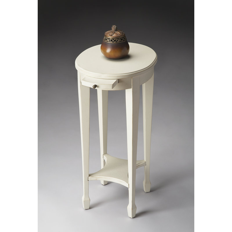 End Table, Distressed Cottage White