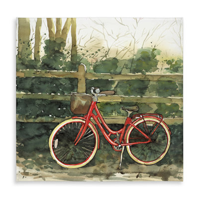 Rustic Bike Tablecloth - Riding in the Woods | Home Decor