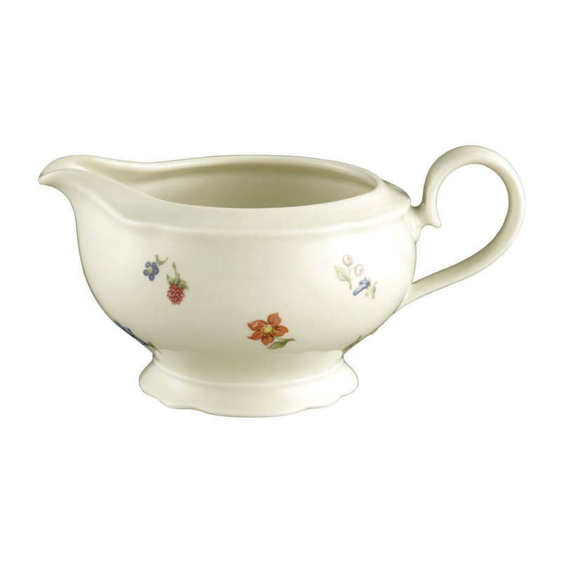 Marieluise Ivory Flower Gravy Boat