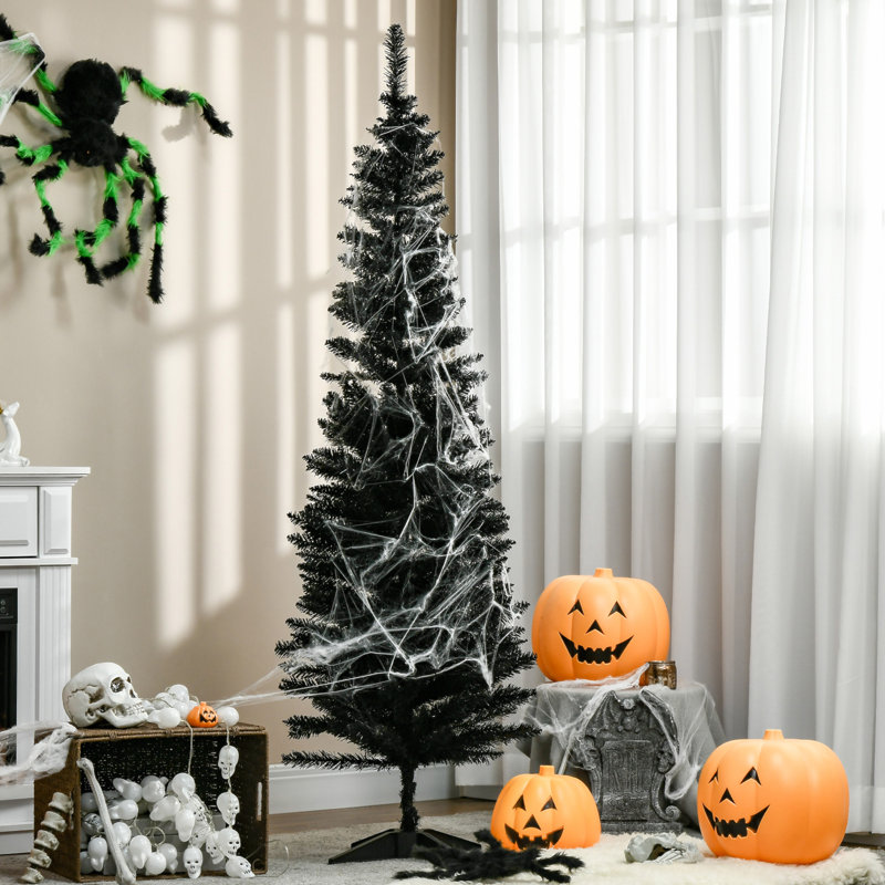 Arbre de Noël artificiel, arbre de Noël mince avec 294 pointes de branches réalistes et support en plastique, 5.11'