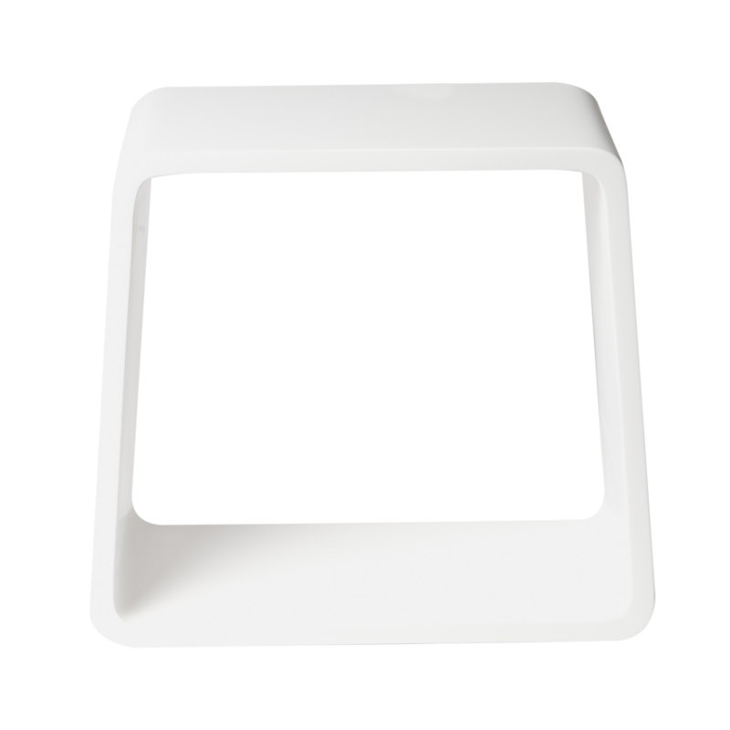 18.5'' W Solid Surface Resin Shower Bench, Satin White