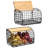 2 Set Stackable Wire Basket With Openable Top