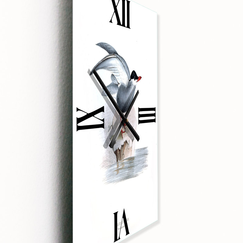 Horloge murale rétro Vintage Bird of Europe I, Grand