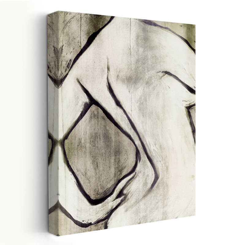 Nu sépia I - dessin d'art figuratif abstrait, H 48 po x l 32 po