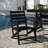 Commercial All Weather Adirondack Table And 6 Chairs With Cupholders-779902347