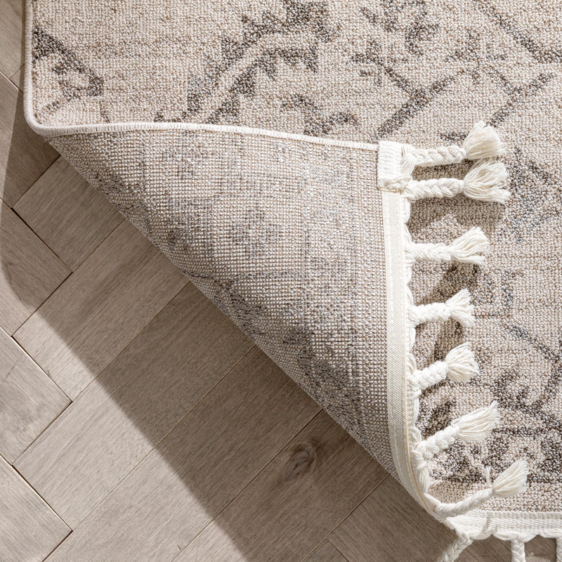 Loop-De-Loop Moroccan Synthetic Area Rug, Rectangle 120 x 180cm