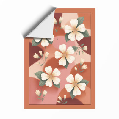 Scattered Blooms Botanical - Framed Print