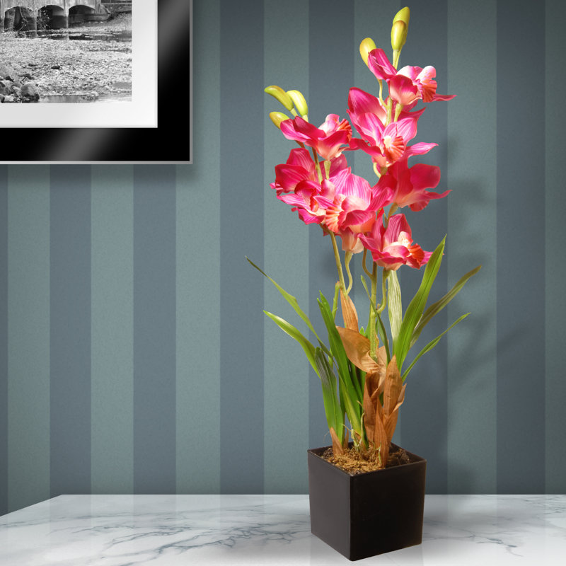 Orchidée mauve / rose 25 po