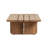 Melany Solid Wood Trestle Coffee Patio Table
