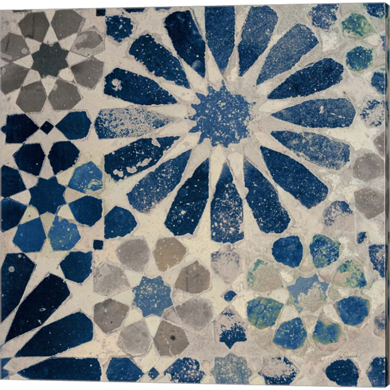 «Alhambra Tile Stone» par Sue Schlabach, art sur toile (ensemble de 2)