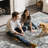 Large Area Rug 8 x 10 ft Anti-Skid and Tear-Resistant Floor Mat Vintage Gray