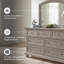 Commode double 7 tiroirs avec miroir Austinburg
