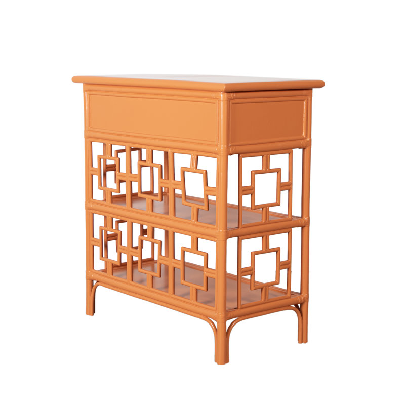 Sobe End Table, Citrus Orange