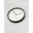 Elegant Decorative Wall Clock, 11.8 inches Diameter, Black Plastic Frame, Real Glass Cover, 1.8 inches Thick | Stylish and Functional Home Decor | Perfect for Living Room, Bedroom, and Office Spaces-105518535
