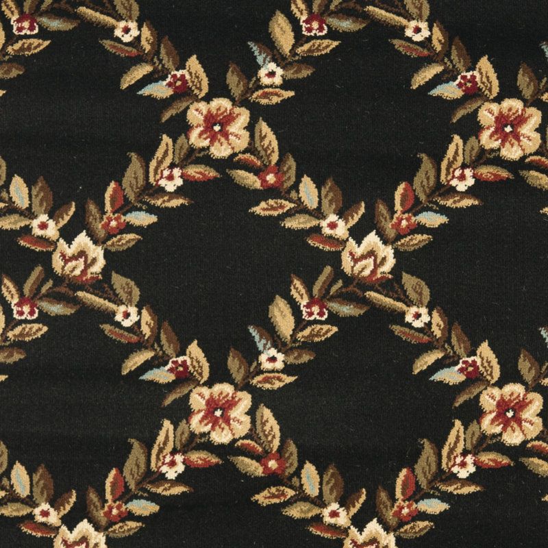 Frankie Performance Floral Rug, Round 5'3"