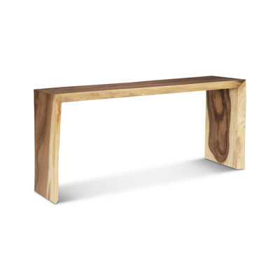 Waterfall 66" Solid Wood Console Table