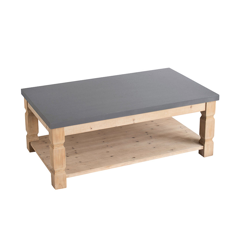 Table basse 47,8 x 28 x 18,8 po - Modifications pour le béton et le bois