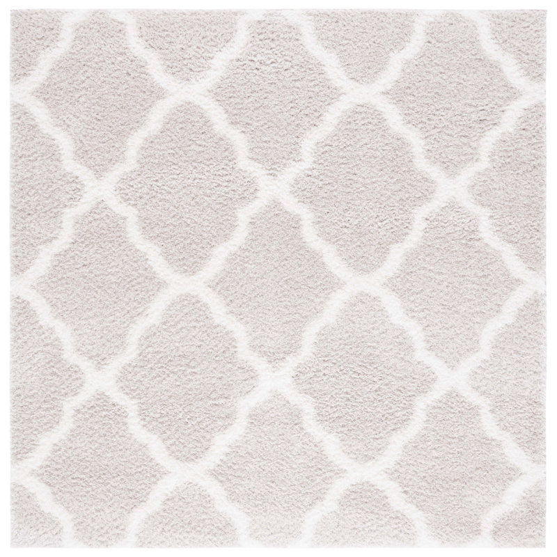 Tahoe Shag Performance Geometric Rug, Square 6'7"