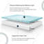 Matelas en mousse viscoélastique gris Heather, 10 po-1164843945