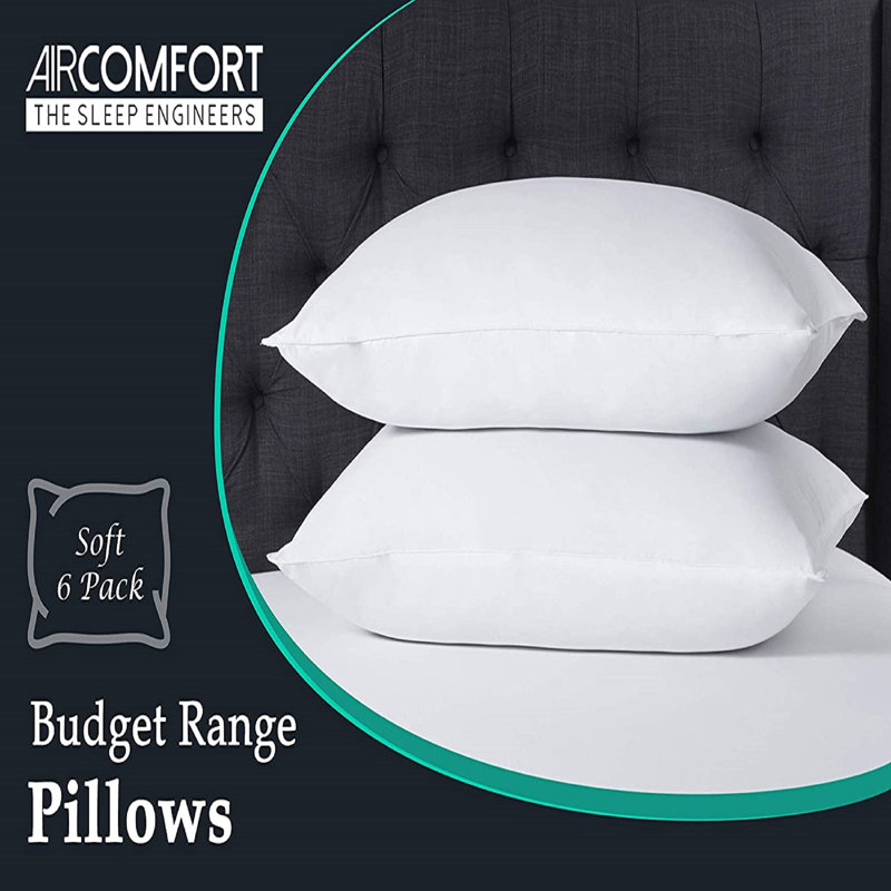 Aircomfort Budget Range Non-Woven Cover Hollowfibre Soft Support Pillow