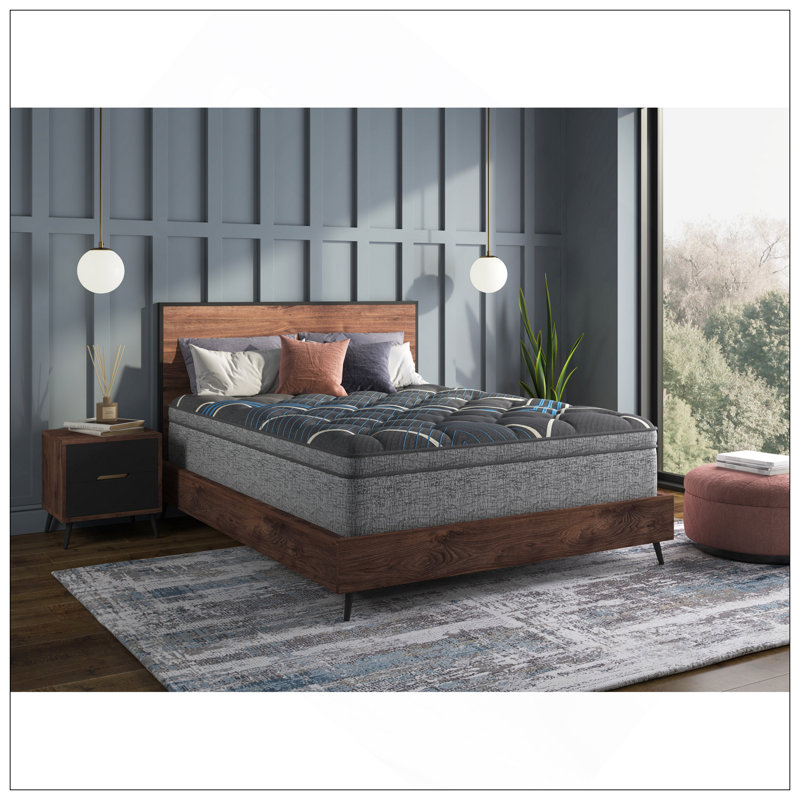 Restonic Comfort Care 15" Euro Top Hybrid Mattress, Individual Pocketed Coil Mattress , Plush Comfort, California King