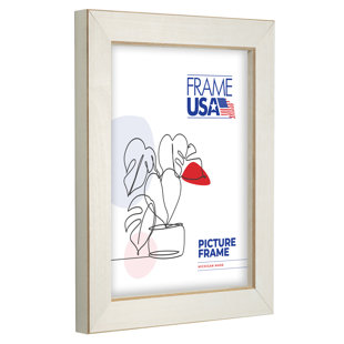Picture Frame Clean Cut Style , 1.25 Inch Wood Moulding , Includes and Backing , Wall Display Frame for Art, Posters, or Photos