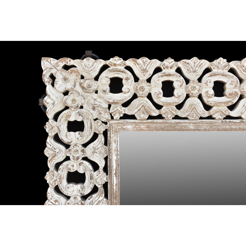 Wood Flat Wall Mirror