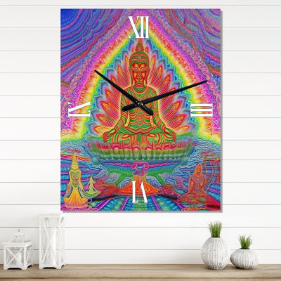 Horloge murale méditation bouddhiste